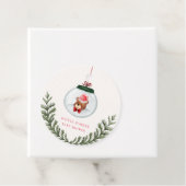 テディ男女兼用ベア冬の赤ちゃんシャワー フェイバータグ (インサイチュ)