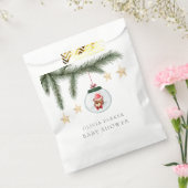 テディ男女兼用ベア冬の赤ちゃんシャワー フェイバーバッグ (封をした状態)