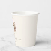 テディ男女兼用ベアBOHOベビーシャワー 紙コップ (左)