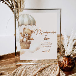 テディ男女兼用ベアmom-osaバー ポスター