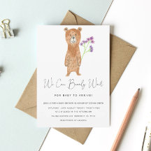 テディ真珠のように赤ちゃんシャワーを待つ