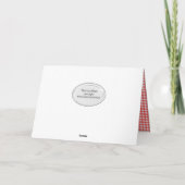 テディ素晴らしー付き孫娘のバースデーラグドール カード (裏面)