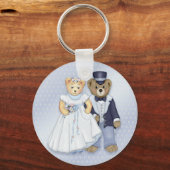 テディ結婚ベアカスタマイズ- キーホルダー (正面)
