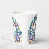 テディ航海のベアビーチボーイベビーシャワー 紙コップ (右)