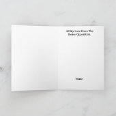 テディ違うベアおもしろいカップルカード シーズンカード (内部)