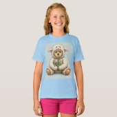 テディ – クローバーと羊Natasha Us Tシャツ (正面フル)