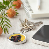 テディ（ネクタイグラフィック） キーホルダー (側面)