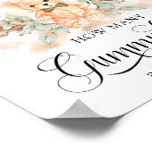 テディ・ベアは何人だと思う？赤ちゃんシャワーゲーム ポスター (角)