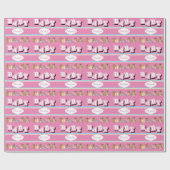 テディ·ベアズ·イン·ピンク|個人用設定 ラッピングペーパー (フラット)