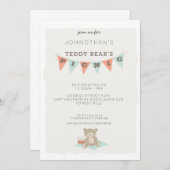 テディ·ベアズ·ピクニック 招待状 (正面/裏面)