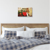 テディ・ラブ キャンバスプリント (インサイチュ (寝室))