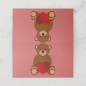 テディ・ラブ プレイスカード (外部開封)