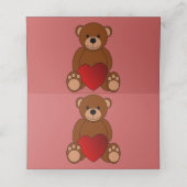 テディ・ラブ プレイスカード (内部開封)