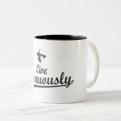 テディ・ルーズベルトが精力的にライブ ツートーンマグカップ (正面右)