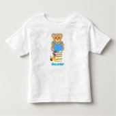 テディ・読ベアのパーソナライズされた著書 トドラーTシャツ (正面)