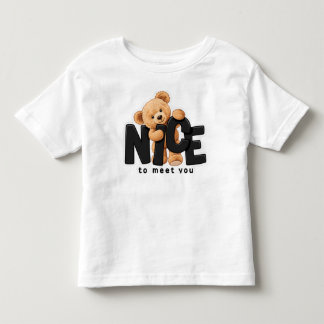 テディ「Nice to Meet You」Tシャツ トドラーTシャツ