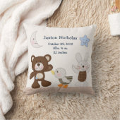 テデパーソナライズされたィベア記念 クッション (ブランケット)