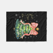 テトếテテチョアチョテン(4) フリースブランケット (正面(横))