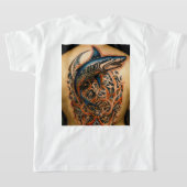 テトオ Tシャツ (レイダウン裏面)