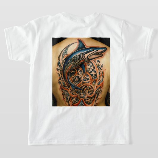 テトオ Tシャツ (レイダウン裏面)