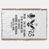 テトス3:2 KJVバイブル・バース引用文 スローブランケット (正面)