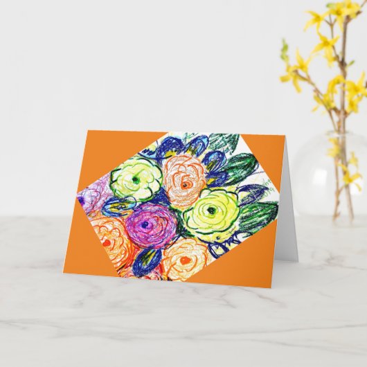 テトラシック カード (黄色い花)