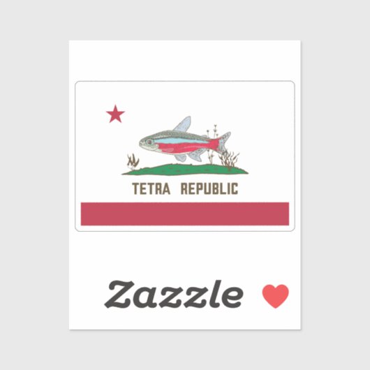 テトラ共和国国旗 シール (シート)