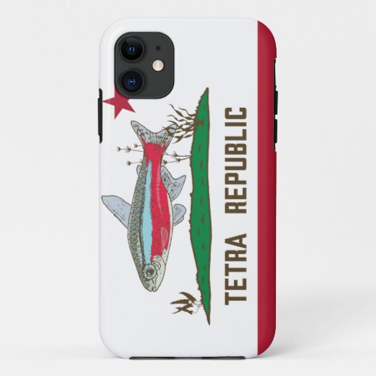 テトラ共和国国旗 Case-Mate iPhoneケース (裏面)