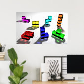 テトロミノのポスター ポスター (ホームオフィス)