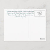 テトンはがきの色 ポストカード (裏面)