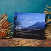 テトンマウンテンズデシデラタプラーク フォトプラーク (側面)