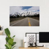 テトンマウンテン山脈への道 ポスター (ホームオフィス)