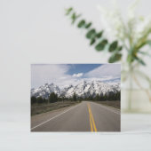テトンマウンテン山脈への道 ポストカード (スタンド正面)