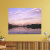 テトンレンジはスネーク川で反射。グランドテ キャンバスプリント (インサイチュ (リビング))