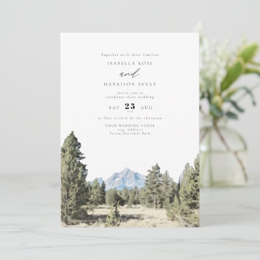 テトン国立公園マウンテンスカイライン結婚ズ 招待状 (スタンド正面)