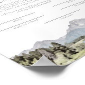 テトン国立公園婚姻証明書 ポスター (角)