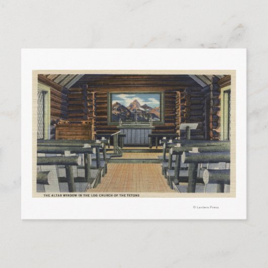 テトン国立公園、WY – アルター ポストカード (正面)