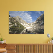 テトン山脈のアルパインのタールと氷河角 キャンバスプリント (インサイチュ (リビング))