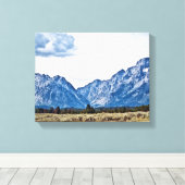 テトン6976 キャンバスプリント (インサイチュ (ウッドフロア))