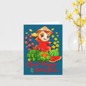 テト2026年馬ベトナム旧暦新年 カード (黄色い花)