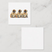 テナガザル スクエア名刺 (正面/裏面)