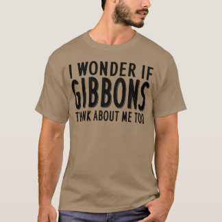テナガザル+モンキー+ヒロバチデ+動物モチーフのレトロなデザイン Tシャツ