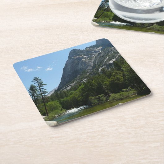 テナヤクリークinヨセミテ国立公園 スクエアペーパーコースター (アングル)