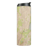 テナヤ湖，カリフォルニア州の地形図 タンブラー (回転左)