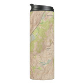 テナヤ湖，カリフォルニア州の地形図 タンブラー (回転右)