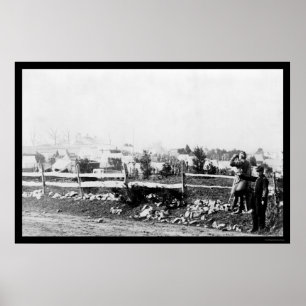 テナリータウンの歩兵とキャンプ1864 ポスター