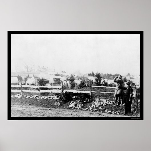 テナリータウンの歩兵とキャンプ1864 ポスター (正面)