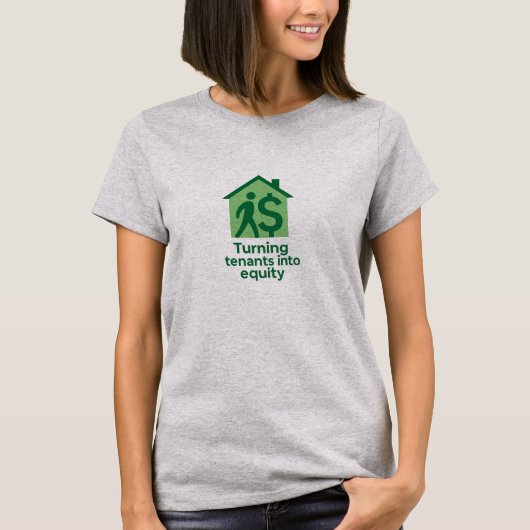 テナントを株式プレミアムに変える Tシャツ (正面)
