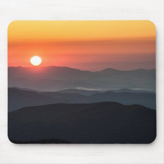 テナント山、墓場エリア、日の出 マウスパッド (正面)