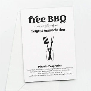 テナント鑑賞事業BBQパーティー 招待状